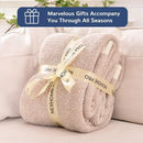 NEXHOME PRO Super Soft Throw Blankets for Couch, Reversible Warm Blanket Cozy Knit Blankets for Women, Fuzzy Plush Lightweight Throws for Sofa, Bed, Picnic, Heather Terracotta, 50 x 60 inches by TinyTreasures Baby Boutique
