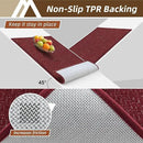 COSY HOMEER-Door-Mat 32"x48" Non Slip Absorbent Entryway Rugs Dirt Trapper Doormats Washable Entrance Mats Low Pile Welcome Floor Mat for Front Back Door and Entry Mats,Red by CozyNest Decor