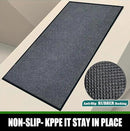 Heavy Duty Doormat, 3'x10' Indoor Outdoor Entry Rug, Commercial Entrance Mat with Rubber Border, Durable Welcome Mat, Rubber Backing Non Slip Doormat for Entryway, Large Garage Floor Mat by GreenHaven Gardens