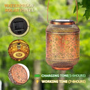 Solar Lanterns Outdoor Waterproof, Bee Garden Decor Hanging Lights, Metal Solar Lantern for Yard, Patio, Lawn, Pathway, Birthday & Gardening Gifts for Women, Mom, Grandma by GreenHaven Gardens
