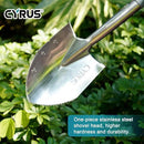 CYRUS Garden Shovel for Digging, 28 Inches in Total Length, Mini D-Shape Heavy Duty Shovel with Serrated Edges, Suitable for Garden, Lawn and Outdoor Camping by GreenHaven Gardens