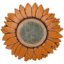NAT & Jules Sunflower Shaped Dimensional Indoor Outdoor 12 inch Cast Resin Decorative Garden Stepping Stone, Patio, Walkway Sculpture Yard Art, Orange by CozyNest Decor