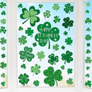 9 Sheets St Patricks Day Window Clings, 115 PCS St Patrick's Day Shamrock Window Stickers for St Patricks Day Decorations, Green Static Spring Window Clings for Glass Windows St Patricks Day Decor by CozyNest Decor