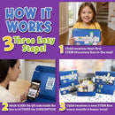 Stem Learning 6 Monthly Subscription Box Kits w/ 18 Projects - Summertime Remote School Building Toys - Science, Technology, Engineering, Mathematics - Activities for Kids Boys & Girls Ages 7-12 by TinyTreasures Baby Boutique