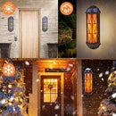 Solar Flame Lights Outdoor, Upgraded 74 LED Flickering Flame Lights, Solar Powered Auto On/Off, Outdoor Waterproof Wall Lanterns for House Garage Doorway Garden Porch Patio Yard Decoration (2 Pack) by GreenHaven Gardens