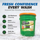 Ultra Fresh 5 Gallon Liquid Laundry Detergent Washing Soap for All Machine Types, 3X Platinum, Up to 640 Loads, Original Green by CozyNest Decor