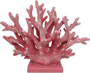 5.8" H Pink Coral Decor - Resin Coral Statue, Nautical Decor for Home, Bedroom, Bathroom, Living Room, Ocean Themed Cabinet Shelf Tabletop Decoration by CozyNest Decor
