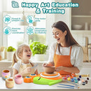 Pottery Wheel for Kids-Complete Pottery Painting Kit Arts and Crafts for Kids Ages 8-12, Clay Sculpting Tools with 1.7lb Air Dry Clay, Birthday Christmas Gifts Toys for Boy Girls Age 6 7 8 9 10 11 12 by TinyTreasures Baby Boutique