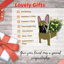 Yellow French Bulldog Planter Plant Pots,Cute Garden Dog Flower Planter,Dog Planters Birthday Gifts for Women,Office,Indoor/Outdoor Decor（9.45 * 6.3 * 13.35in） by GreenHaven Gardens