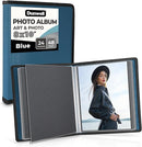 Dunwell Photo Album 8x10 (Blue) with Black Mounting Paper, 8 x 10 Photo & Art Portfolio Presentation Book, 24 Clear Sleeves, Each Shows 48 Pages, Professional Photography Book for Pictures, Artwork by TinyTreasures Baby Boutique