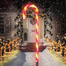 WeGuard 10PK Christmas Candy Cane Pathway Lights Outdoor Decorations 21" 8 Lighting Modes Flashing Waterproof Outdoor Lighted Christmas Decor for Garden Yard (Red) by GreenHaven Gardens