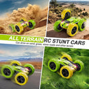 Remote Control Car, RC Car Toys for 6-12 Year Old Boys, Off Road RC Stunt Car 4WD 360° Rotating Remote Control Car for Kids, Boys Girls Gifts for Birthday, Christmas Yellow&Green by TinyTreasures Baby Boutique