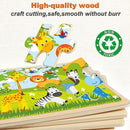 Puzzles for Kids Ages 4-6, Set of 4 Packs with 24-Piece,Preschool Educational Brain Teaser Toys for Boys and Girls 3-8 Years Old by TinyTreasures Baby Boutique