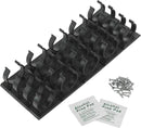 Simple Houseware 20 Spice Gripper Spice Accessories Spice Organizer- 4 Strips, Holds 20 Jars, Black by CozyNest Decor