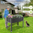 A ANLEOLIFE Galvanized Raised Garden Bed with Legs,48x24x35in Large Elevated Planter Box on Wheels with Drainage Holes for Backyard, Balcony, Patio, 600lb Capacity, Quartz Grey by GreenHaven Gardens