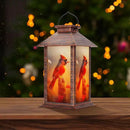 Solar Lanterns Outdoor, Waterproof Cardinal Garden Hanging Lanterns with LED Flickering Flameless Candles, Lantern Decor Birthday Gifts for Women Mom Grandma by CozyNest Decor