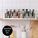 SIMPLEMADE 3-Tier Spice Rack Organizer - Versatile Storage Shelf for Kitchen, Bathroom, Bedroom & Office, Set of 2, Expandable White by CozyNest Decor