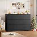 Dresser for Bedroom, Modern Black Dresser, Wood Chest of Drawers Nursery Dressers, with Storage, 7 Drawer Double with Handle Free, Large Storage Organizer for Living Room,White by TinyTreasures Baby Boutique