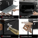 Royal Gourmet CD1824M 24-Inch Charcoal Grill, BBQ Smoker with Handle and Folding Table, Perfect for Outdoor Patio, Garden and Backyard Grilling, Black, Medium by GreenHaven Gardens
