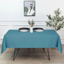 sancua Square Tablecloth - 70 x 70 Inch - Stain and Wrinkle Resistant Washable Polyester Table Cloth, Decorative Fabric Table Cover for Dining Tables, Buffet Parties and Camping, Teal by CozyNest Decor