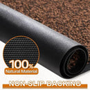 Mibao Front Door Mat, Dirt Trapper Welcome Mat for Outdoor Indoor, Non-Slip Waterproof Doormat, Durable Machine Washable Low Profile Entry Rug for Back Door Outside Patio Porch, 60" x 36", Brown by CozyNest Decor