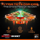 Force1 Scoot Skeet Mini Drone Electronic Shooting Game for Kids (Drone Only)- Hand Drones for Kids Compatible with Scoot Skeet LED Blaster, Electronic Target Game Indoor Flying Ball Drone Toy (Orange) by TinyTreasures Baby Boutique