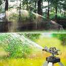 YAMATIC Impact Sprinkler on Adjustable Tripod Base, 360 Degree Large Area, with 3/4" Thread Quick Connect Fittings, Heavy Duty Pulsator Sprinkler for Lawn Yard and Grass, Spray up to 20-90ft (36inch) by GreenHaven Gardens