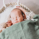 GLLQUEN BABY Muslin Swaddle Blankets for Boys and Girls, 4-Pack Baby Blankets for Girl Boy, Newborn Receiving Blanket, Baby Swaddle Blanket Unisex, Baby Essentials, Registry & Gift, 40 x 38 inches by TinyTreasures Baby Boutique