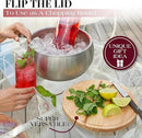 Gusto Nostro 4.1L Insulated Ice Bucket with Lid and Tongs, Double Wall Stainless Steel Ice Bucket Large, BPA Free Ice Bucket for Cocktail Bar, Keeps Champagne, Wine, Beer Chill for Parties by CozyNest Decor
