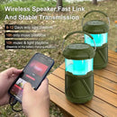 Outdoor Lantern Portable Bluetooth Speaker: IPX6 Waterproof Wireless Speaker with LED Light for Camping Patio Yard Party Hiking Gift for Men Women Father by GreenHaven Gardens