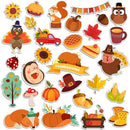 Window Clings Stickers for Kids Window Gel Clings Decals Thick Gel Clings Toddlers and Adults Classroom Home Nursery Airplane Birthday Party Supplies (Fall) by CozyNest Decor