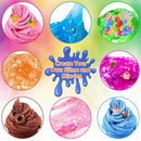 YOPINSAND 25 Cups DIY Slime Kit, Slime Making Kit for Girls, Crystal Clear Slime, Glow in The Dark Slime with Add-ins, Foam Balls, Charms, Slime Party Favors Gift Toys for Kids 3-12 by TinyTreasures Baby Boutique