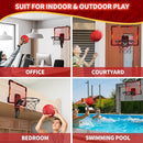 Mini Basketball Hoop Indoor with 7 LED Lighting, Scoreboard, 3 Modes, Volume Adjustable, Over Door Basketball Hoop Foldable, Basketball Toys for Kids Adults Gifts (Red) by TinyTreasures Baby Boutique
