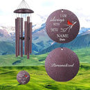 ASTARIN 36" Large Deep Tone Personalized Name Sympathy Wind Chimes, Cardinal Memorial Wind Chime for Loss of Mother Father Loved One, Bereavement Condolence Gifts Decor Outdoor Patio Garden by CozyNest Decor