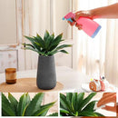 JUSTOYOU Large 12.5" Artificial Succulents Aloe Plants Real Touch Fake Flowers Unpotted for Home Wedding Festival Arrangement (4, Green) by CozyNest Decor