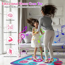 Kids Dance Mat Game Toy for Girls & Boys Ages 3-12, Interactive Electronic Rhythm Dance Step Pad with Built-in Music, Adjustable Volume & Fun Light-Up Steps, Perfect Birthday & Holiday Dance Game Gift by TinyTreasures Baby Boutique