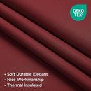 Joydeco Blackout Curtains 84 Inch Long for Bedroom, Thermal Insulated Black Out Curtains 2 Panels Set, Room Darkening Drapes for Living Room Window (W52 x L84 Inch, Burgundy Red) by TinyTreasures Baby Boutique