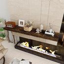 Floating Shelves 55 Inch Long, 55 x 12 Large Floating Shelf Wall Mounted, 12 Inch Wide Floating Shelves for Fireplace Mantel, 2" Thicked Storaged Shelves for Living Room, Bedroom, Rustic Brown, 1 Pack by CozyNest Decor