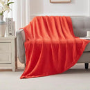 EMME Cotton Blanket Queen Size for Bed Soft Large Muslin Bed Blankets 90"x90" Lightweight Breathable All Season Gauze Blanket, Orange Rust by CozyNest Decor