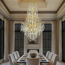 H61'' Modern Gold K9 Crystal High Ceiling Chandeliers, 23-Lights Staircase Chandeliers,Luxury Large Crystal Tree Branch Chandelier, D40'' Foyer Chandelier,For Living Room,Entryway,Dining Room by CozyNest Decor