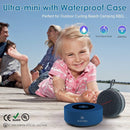 XLeader Mini Bluetooth Speaker (Travel Case Provided) HD Sound&Rich Bass, Touch Design, 12-15H Playtime, Support Aux input, Micro SD, Mic, Small, for iPhone Laptop Shower Office, Ideal Gifts, Sea Blue by TinyTreasures Baby Boutique