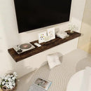 Floating Shelves 55 Inch Long, 55 x 12 Large Floating Shelf Wall Mounted, 12 Inch Wide Floating Shelves for Fireplace Mantel, 2" Thicked Storaged Shelves for Living Room, Bedroom, Rustic Brown, 1 Pack by CozyNest Decor