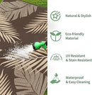 GENIMO Outdoor Rug 4' x 6' Waterproof for Patios Clearance, Reversible Outdoor Plastic Straw Camping Rug Carpet, Large Area Rugs Mats for RV, Camper, Deck, Balcony, Porch, Beach, Coffee&Beige by CozyNest Decor