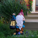 Solar Garden Statue Lights Gnome Figurine with Solar Lantern, Outdoor Garden Succulent Ornaments Waterproof Christmas Decoration for Outside Patio Yard Lawn Decor by GreenHaven Gardens