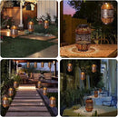 2 Pack Solar Lanterns Outdoor,Rattan with Metal Decorative Garden Hanging Lanterns Waterproof Christmas Gifts for Women LED Light with Handle for Table,Patio,Pathway,Pergolas,Tree,Yard,Fence,Hook by GreenHaven Gardens