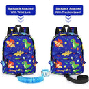 Accmor Toddler Backpack Leash Harness, Cute Kids Backpack with Anti Lost Wrist Link, Child Backpack Leash Baby Walking Harness Bag for Outdoor Travel, Mini Dinosaur Backpack Tether for Boys by TinyTreasures Baby Boutique