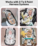 Infant Car Seat Insert with Removable Cushion for Baby Preemie Newborn Infant, Reversible carseat Insert Head Body Support Fits for Stroller, Baby Swing, Rocker, Bouncer, Bassinet - Grey by TinyTreasures Baby Boutique
