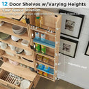 72" Tall Rattan Kitchen Pantry Cabinet with Drawer, Boho Storage Cabinet with 2 Rattan Doors and Shelves, Versatile Large Cabinet for Dining Room, Bathroom, Living Room, Laudry, Natural Oak by CozyNest Decor