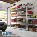 REIBII Garage Shelving, 4 Tier Storage Shelves Load 2000LBS, Adjustable Garage Shelving Heavy Duty, Metal Shelves Unit for Basement, Warehouse, 48" W x 60" H x 18" D, Galvanized by GreenHaven Gardens