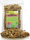 Premium New Zealand Sphagnum Moss by Gardenera - Organic Hand Mixed Long Fibered Sphagnum Moss Orchid - 2 Quart by GreenHaven Gardens
